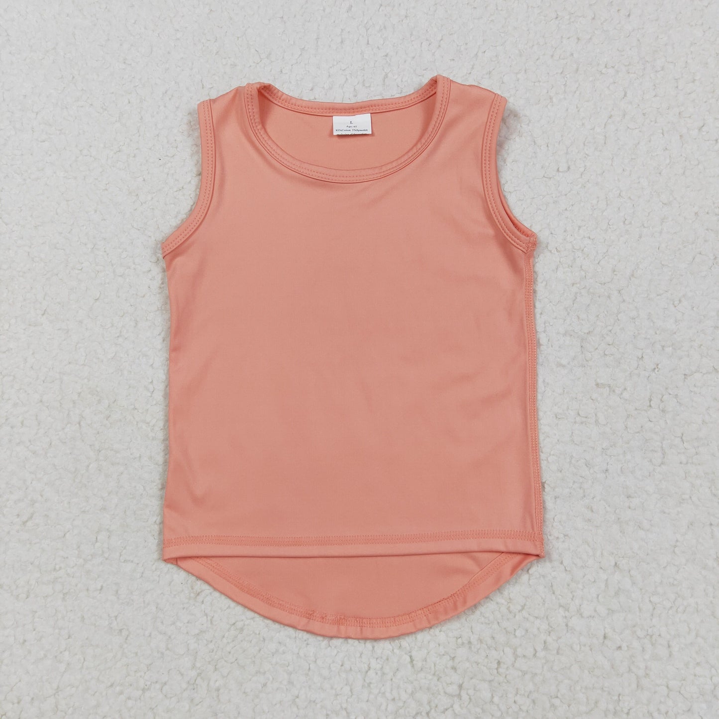 5.21 GT0984 Solid orange sleeveless yoga top