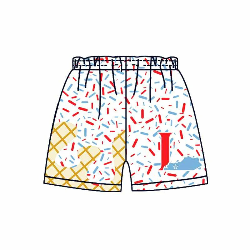 7.1Preorder (moq 5)Baby Boys Drip White L Sprinkles Team Shorts Bottoms