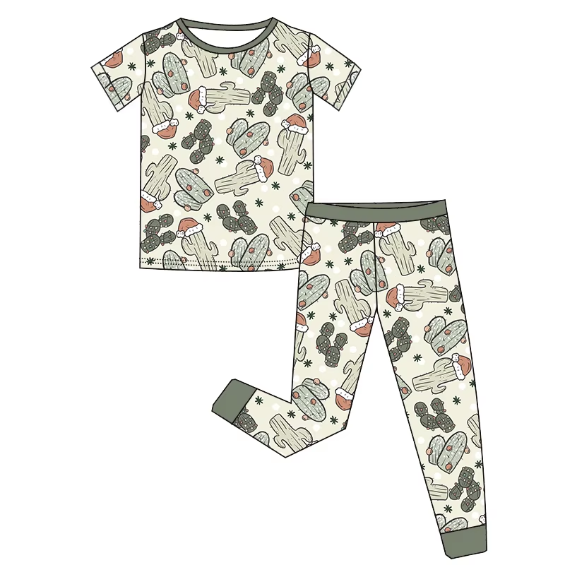 6.25 Cactus Short Sleeve Long Pants Set