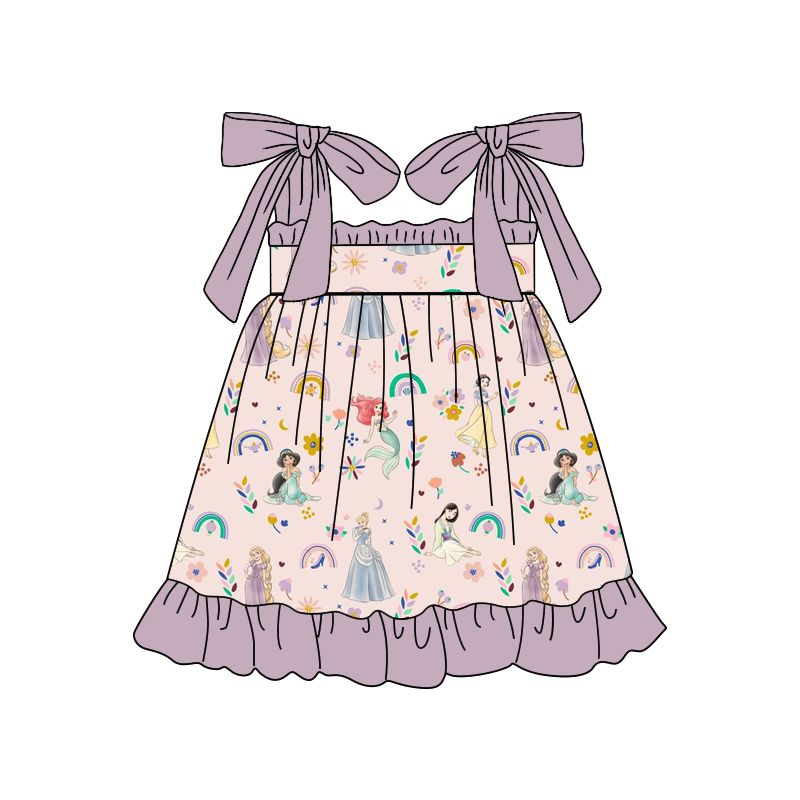 GSD1196 purple mermaid suspender skirt