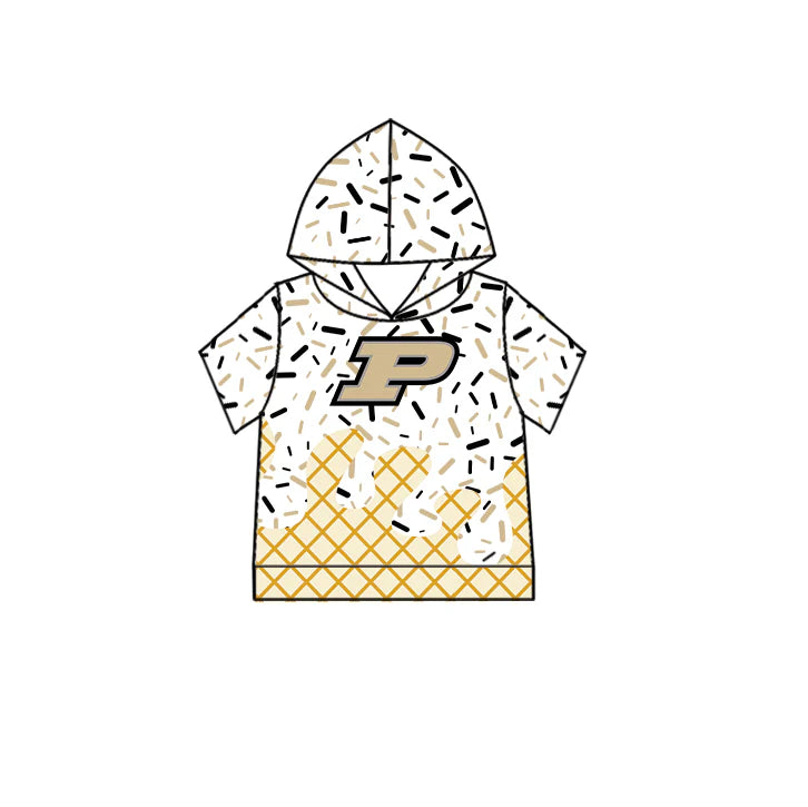 7.2Preorder (moq 5)Baby Boys Short Sleeves P Drip Team Hoodies Top