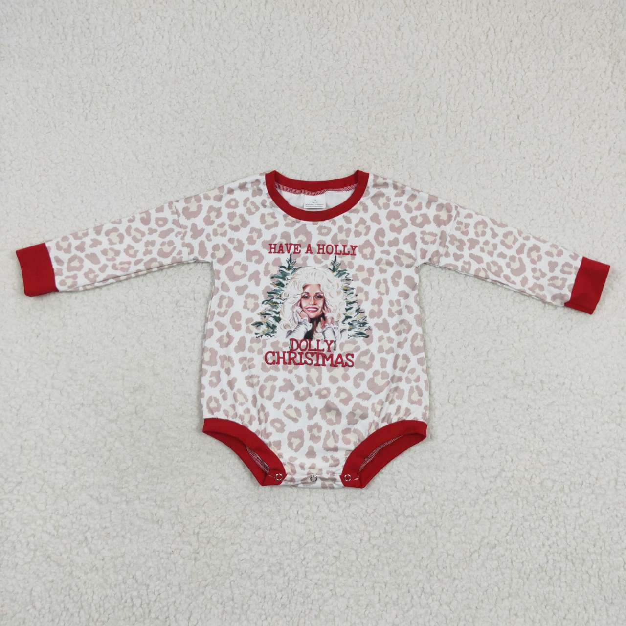 long sleeve dolly Christmas rompers