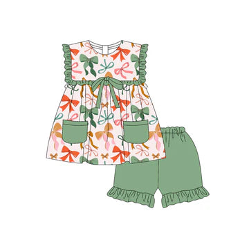 5.7 Green Pocket Bow Suit