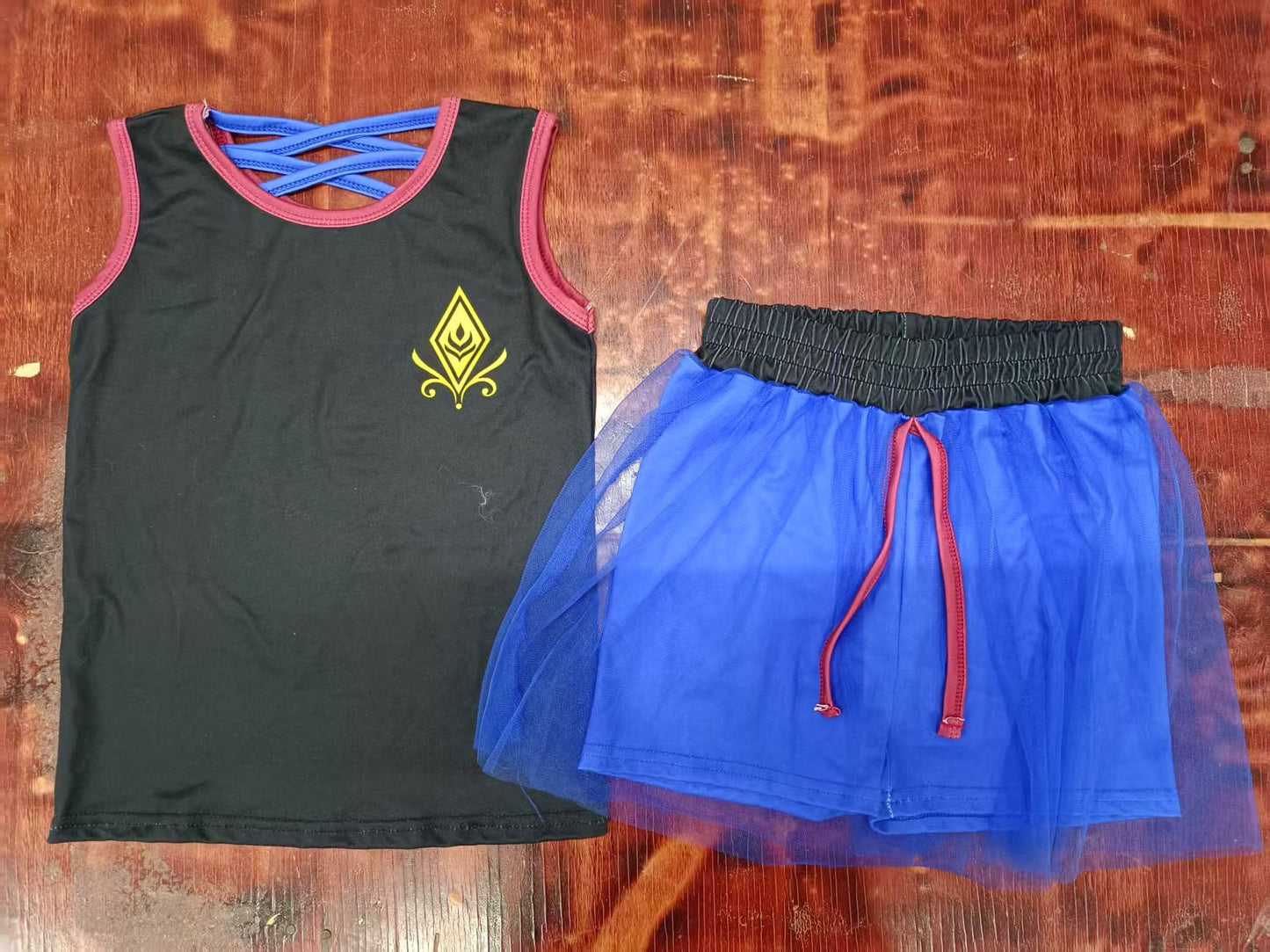 5.9 Black Sleeveless Mesh Suit