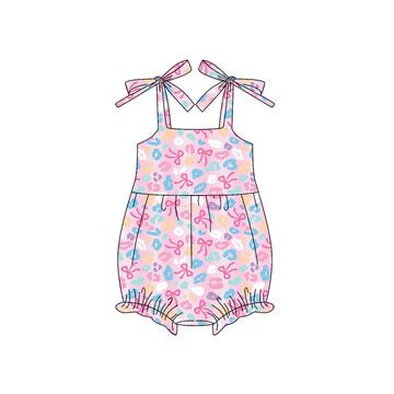 5.22 Bow Leopard Print Suspenders Toddler Clothes