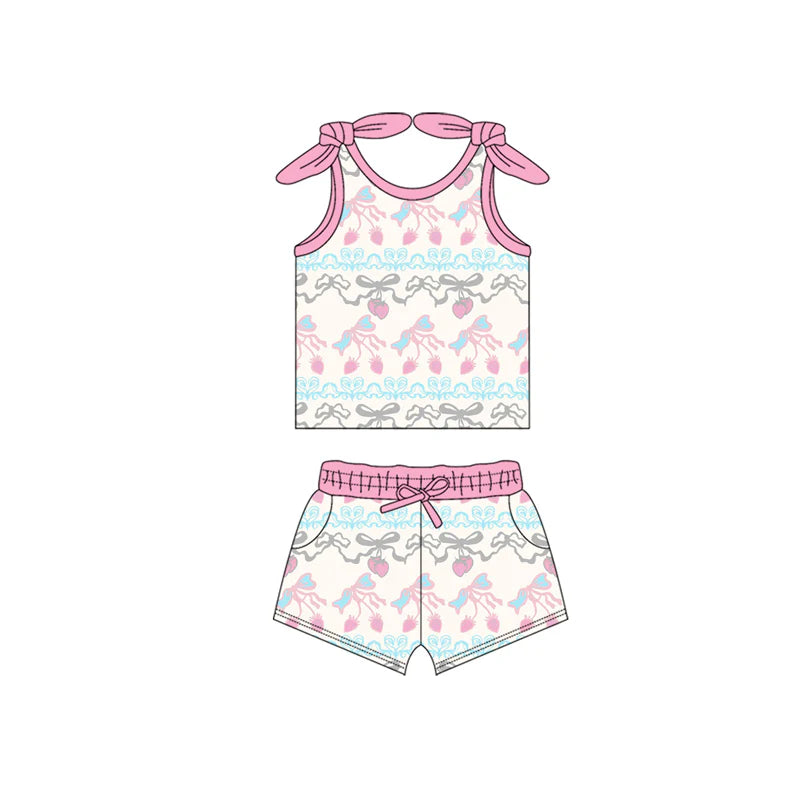 4.30 Cherry Suspender Girls Suit