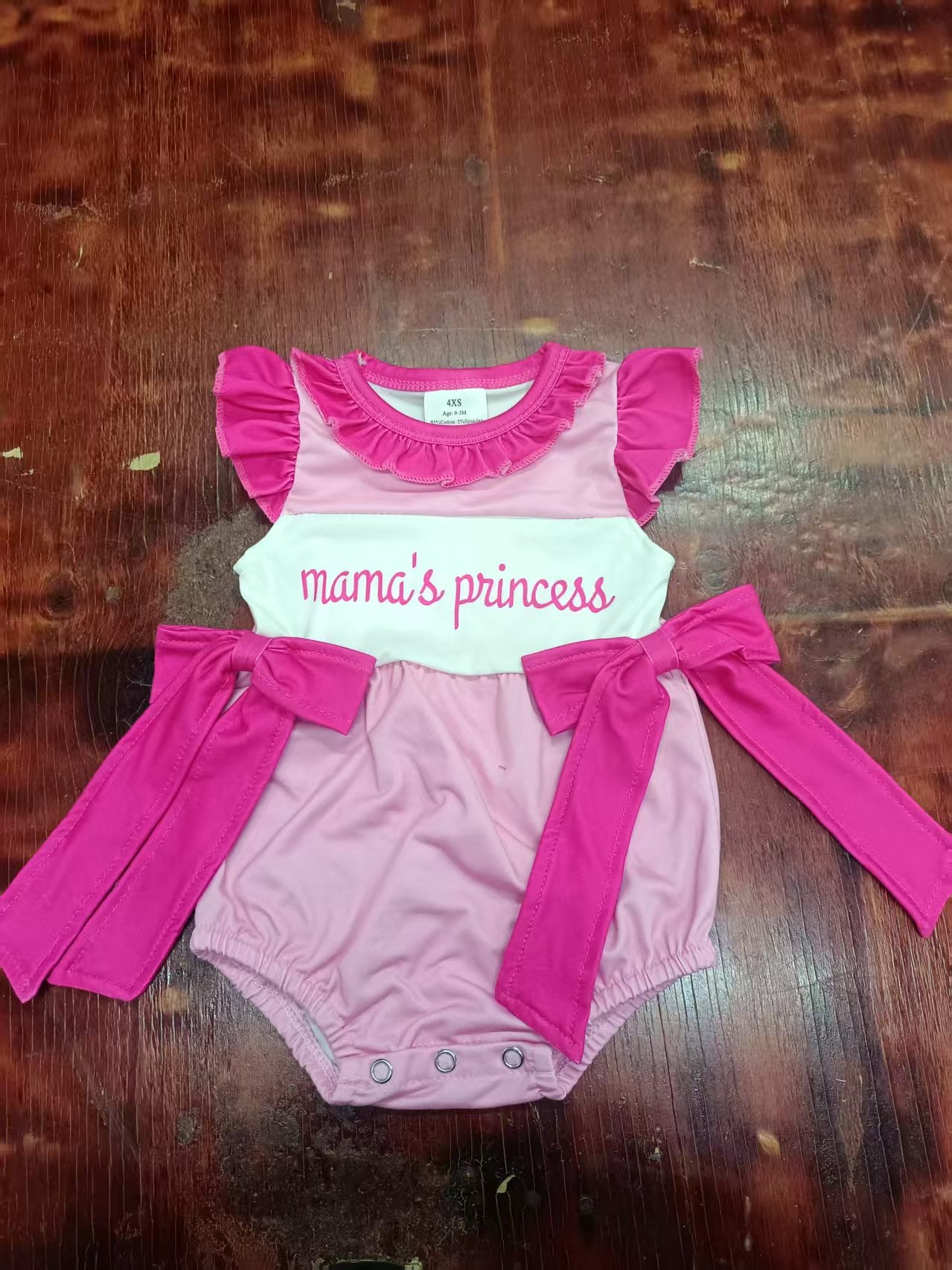 4.29 Rose red letter toddler clothes