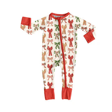 6.3 Colorful bow long-sleeved toddler clothes
