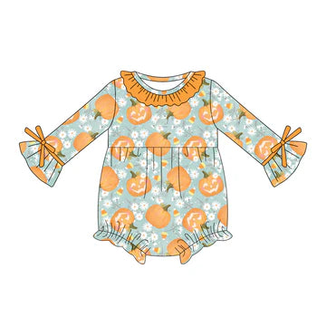 5.23 Halloween Pumpkin Long Sleeve Toddler Clothes