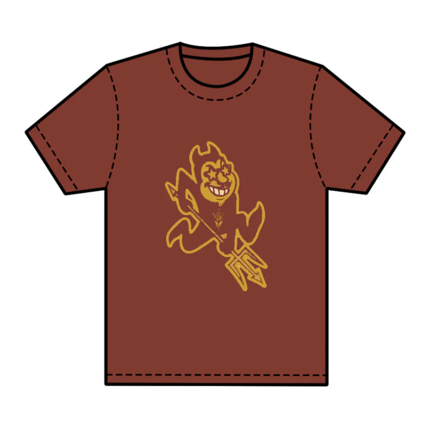 8.1preorder(moq 5) Baby Boys Dark Red Short Sleeves Trident Team Tee Shirts Tops