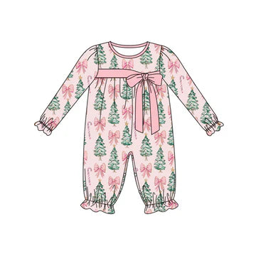 6.3 Colorful bow button long sleeve toddler clothes