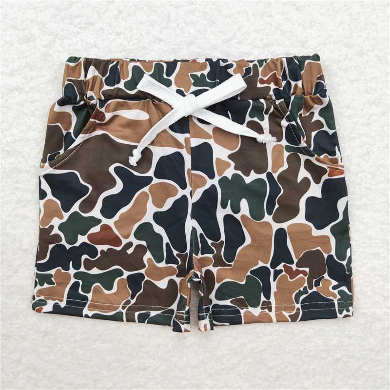 3.5 SS0359 Beige camouflage shorts