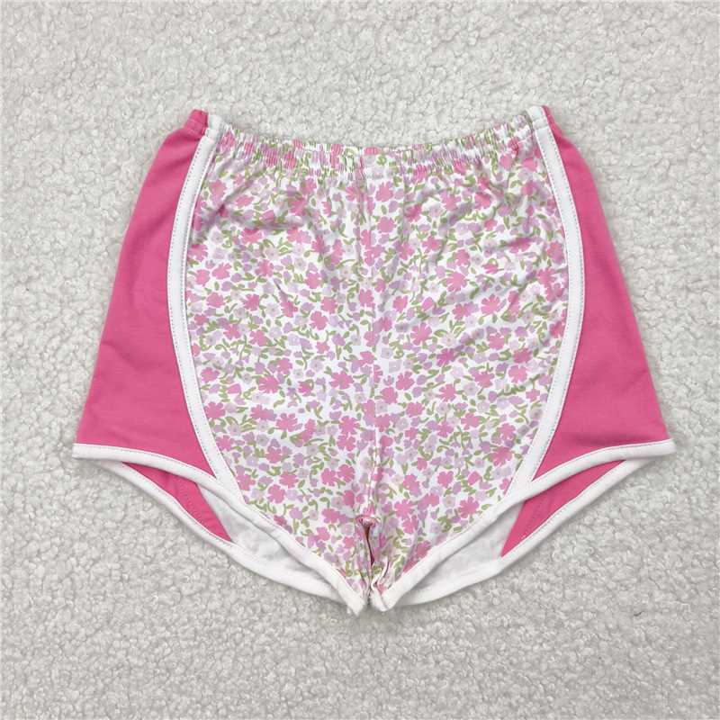 4.25 SS0523 Floral pink shorts