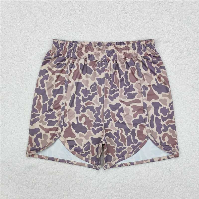 SS0374 Adult female camouflage light brown shorts