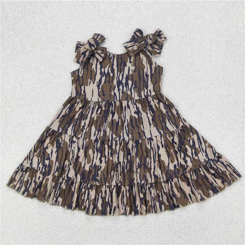 4.1GSD2203 Military green camouflage suspender dress