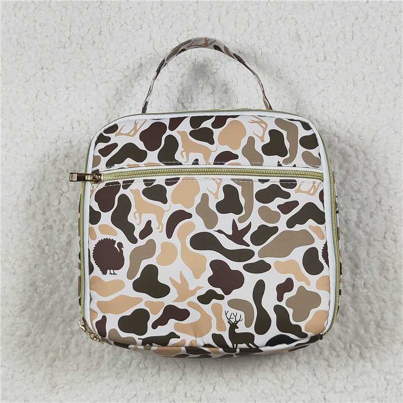 7.8 BA0305 Duck and puppy camouflage lunch bag lunch box bag
