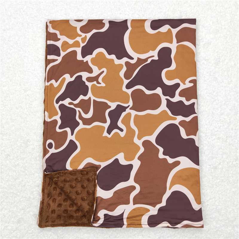 4.21BL0109 Camo Brown Baby Blanket