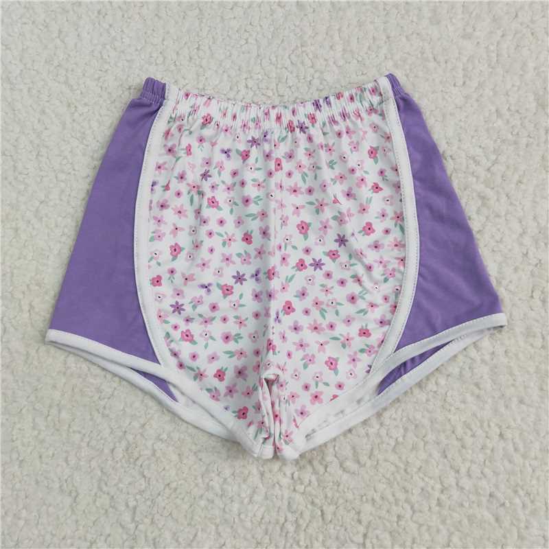 5.10 SS0524 Floral purple shorts