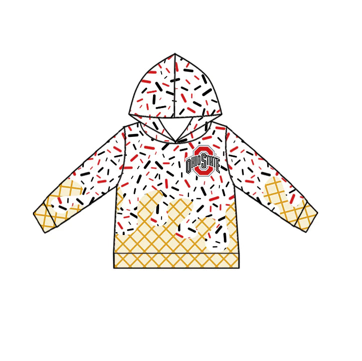 7.2Preorder (moq 5)Baby Boys Ohiostate Long Sleeves Drip Team Hoodies Top