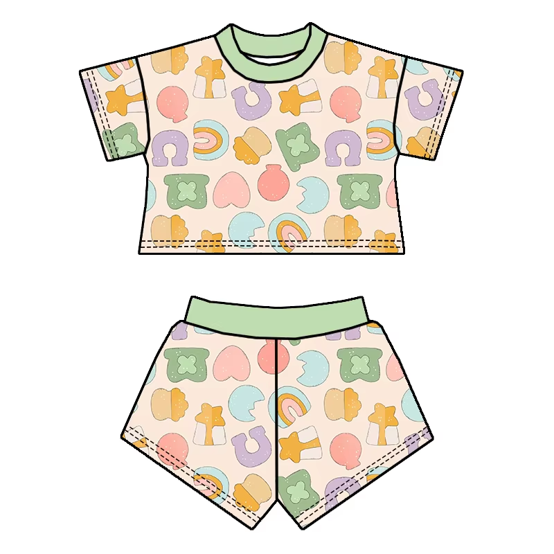5.20 Colored Short Sleeve Suit