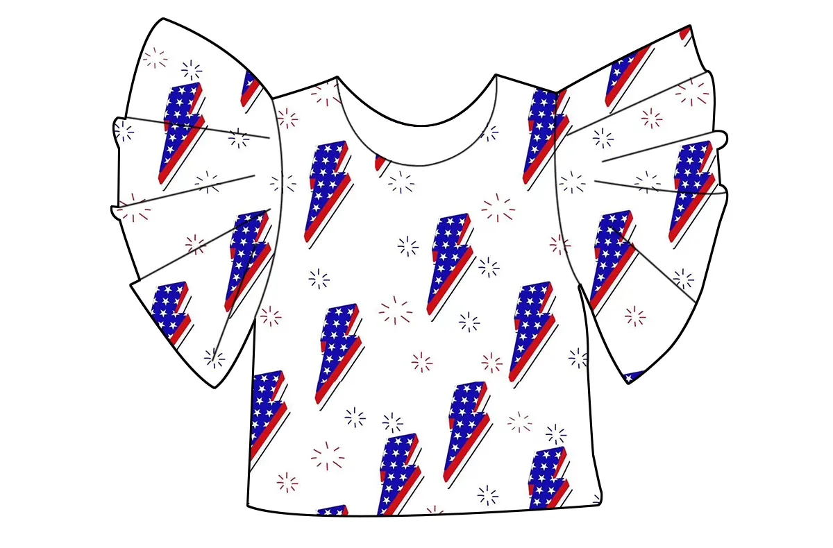 5.15 Lightning Trumpet Sleeve Top