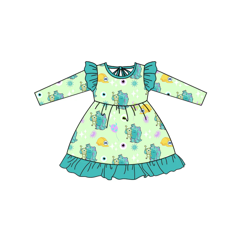 5.14 Eye monster long sleeve dress