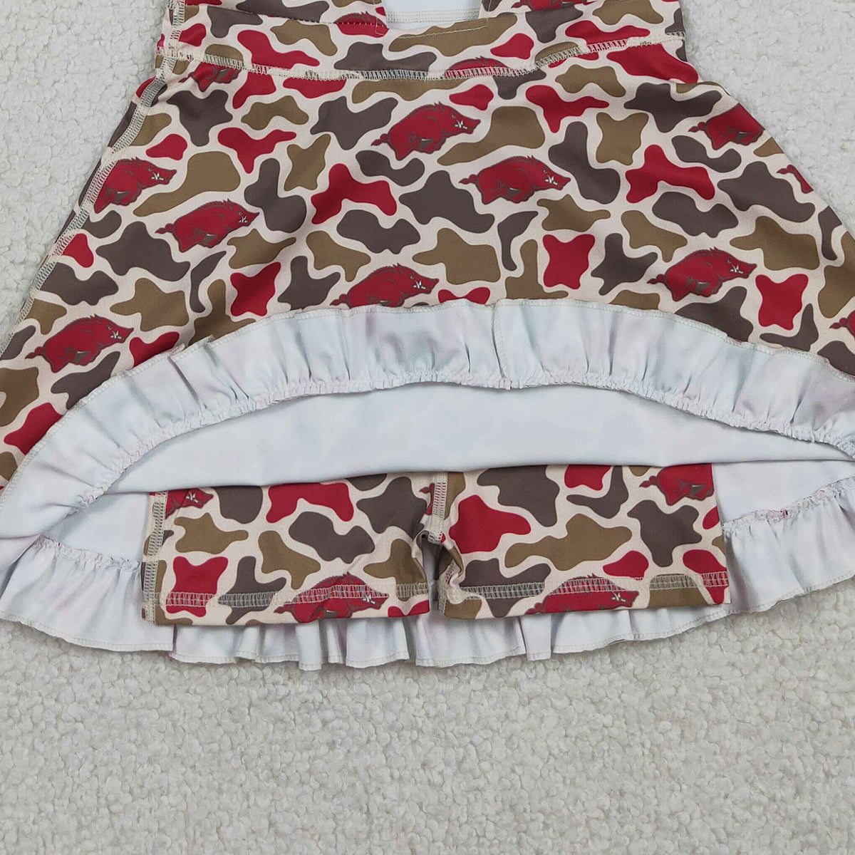 3.28 GSD3587 Straps camo hogs kids girls team athletic dress