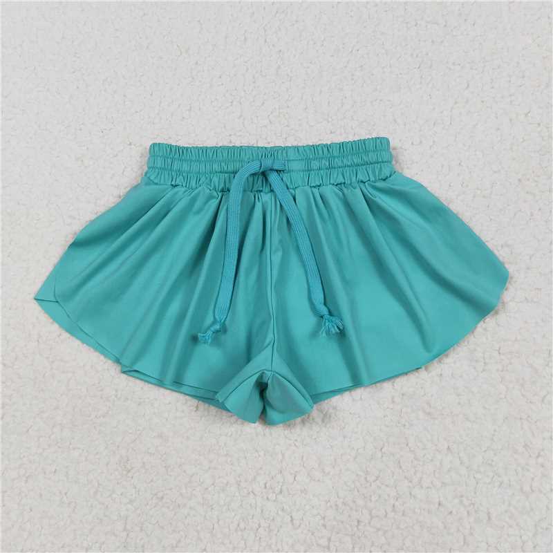 5.30 SS0553 Solid mint green yoga shorts