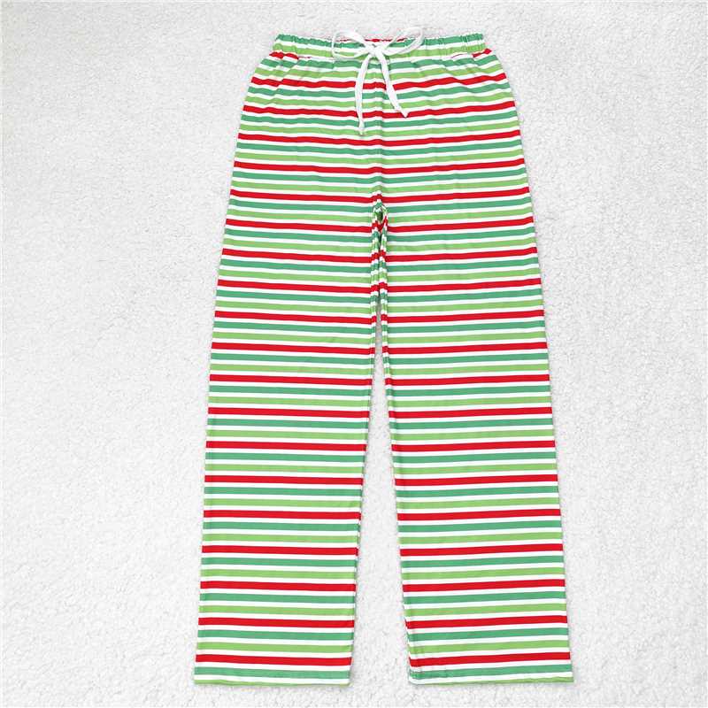 4.11 P0502 Adult female Christmas red and green striped trousers
