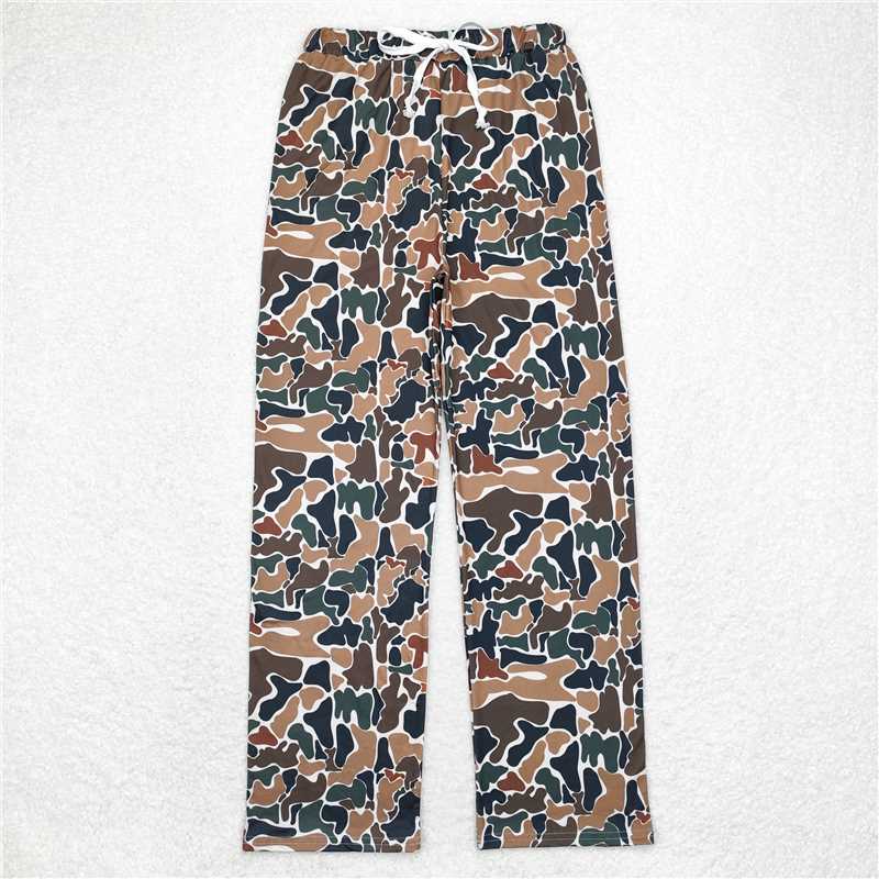 4.11 P0586 Adult male brown green camouflage beige trousers