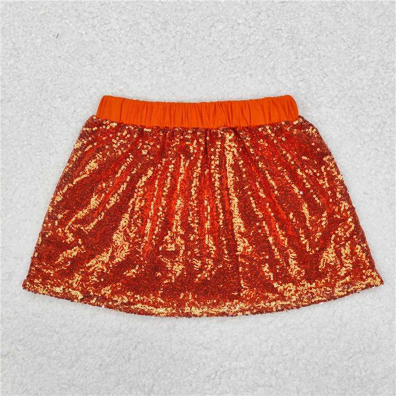 4.2 GLK0038 Orange sequined skirt