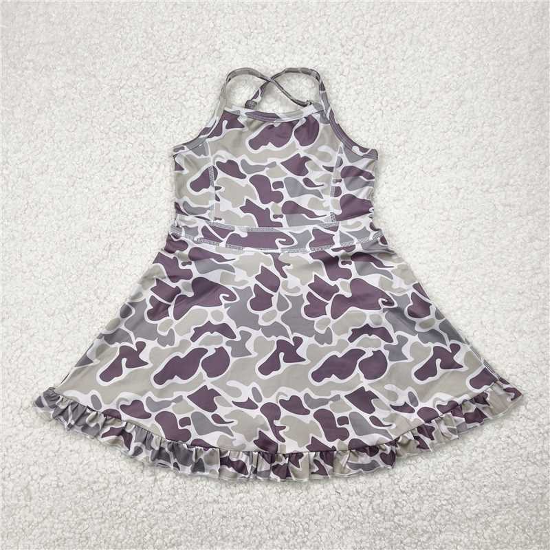 4.28 GSD2312 Camouflage yoga sleeveless dress