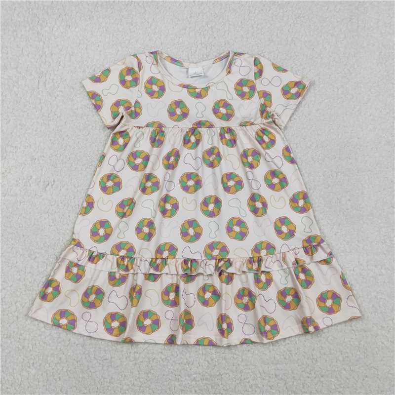X11.5 GSD2838 Carnival Necklace Donut Short-Sleeve Dress