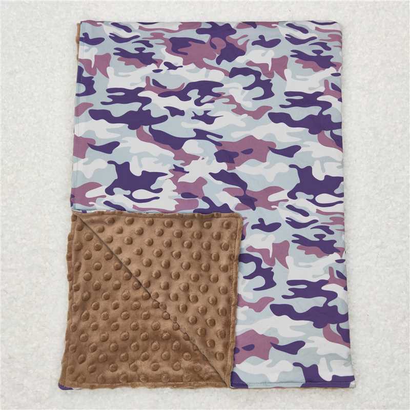 4.21BL0076 Camo Brown Baby Blanket