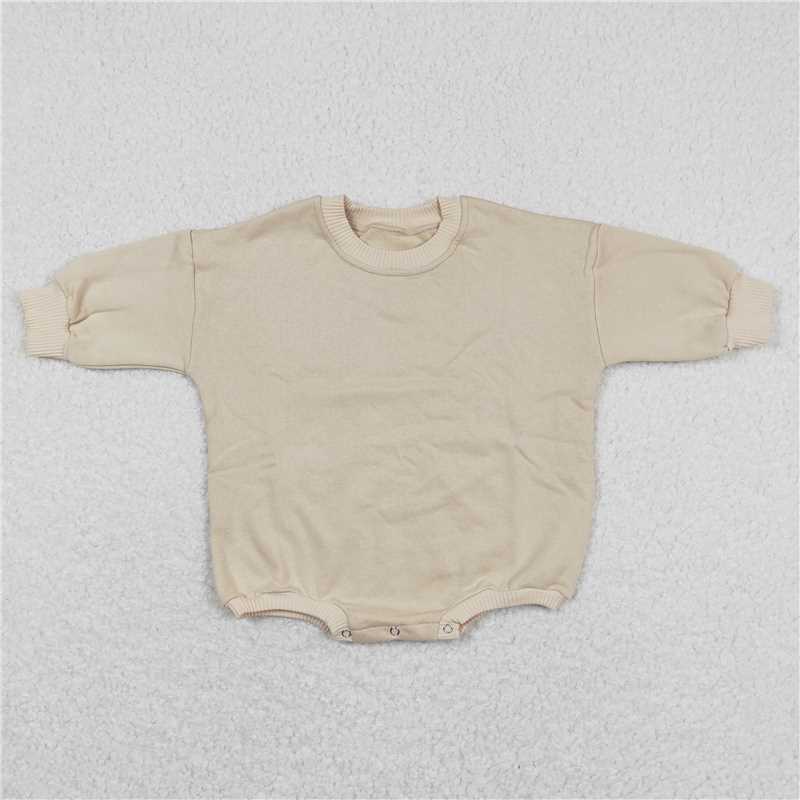 LR0916 Beige sweatshirt long sleeve jumpsuit