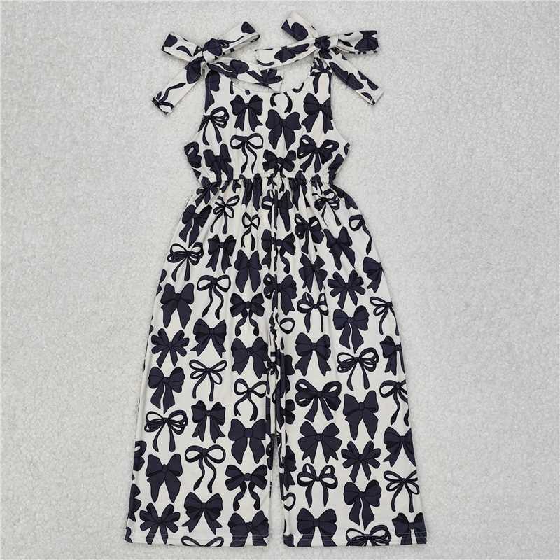 3.11 SR2524 Beige suspender bodysuit with black bow pattern