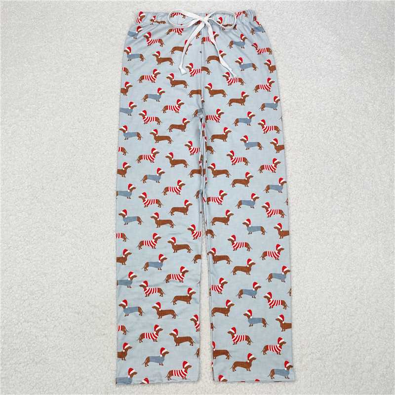 4.11 P0686 Adult male Christmas hat with puppy and blue trousers