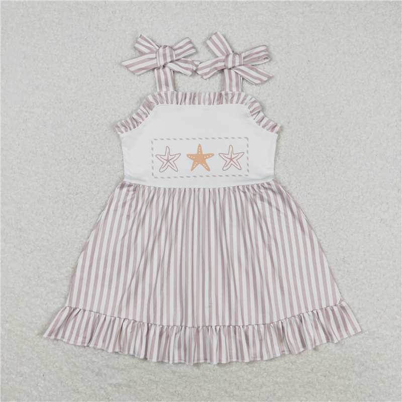 GSD1106 Starfish striped lace slip dress