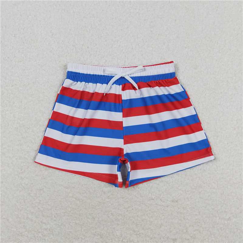 4.26 S0270 Red crayfish navy blue swimming trunks