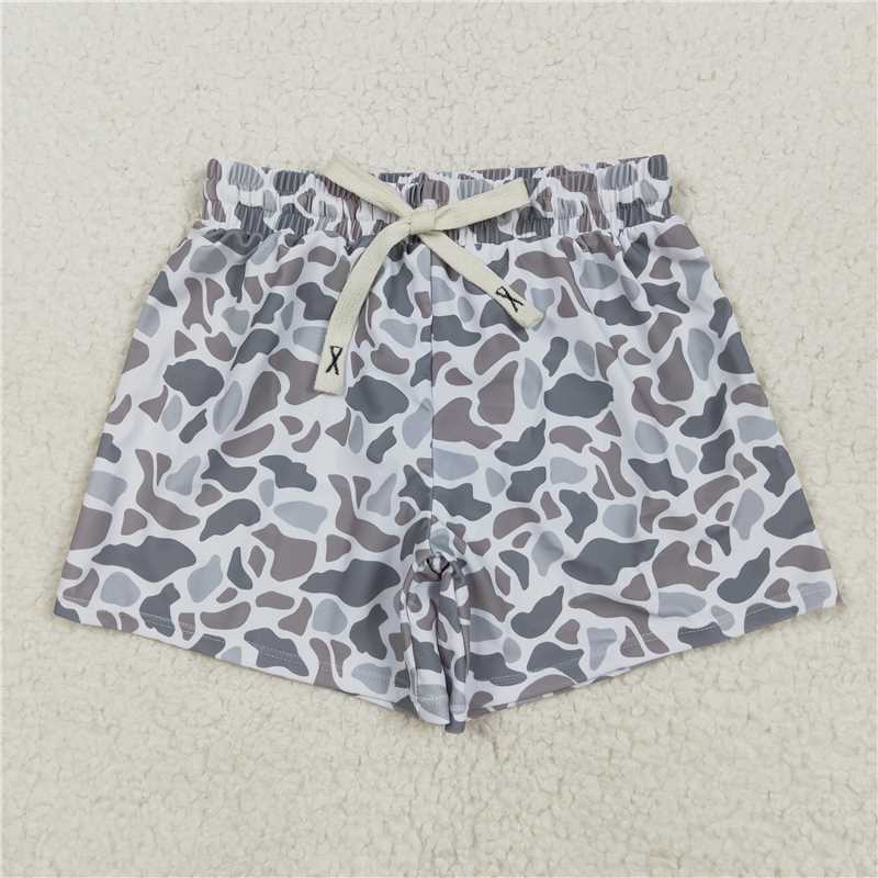 4.28 S0458 Brown and grey camouflage swimming trunks