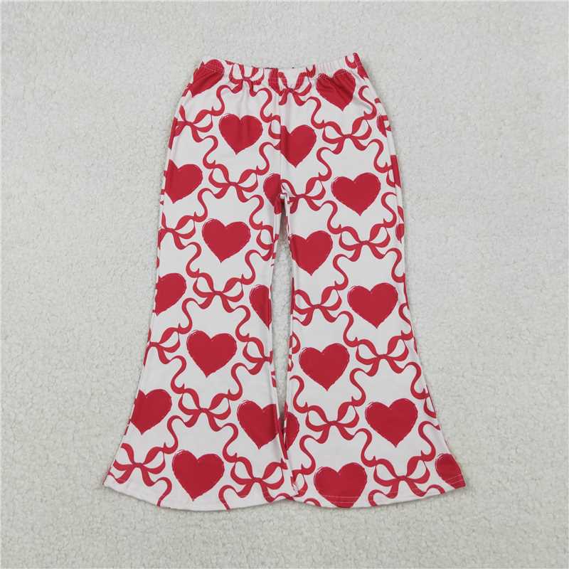 X11.7 P0895 Red Heart and Bow Pattern Trousers