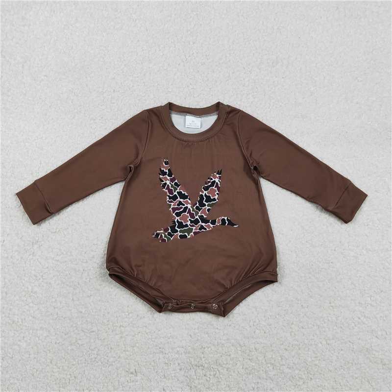 x12.11 LR2777 Camouflage Duck Brown Long-Sleeved Jumpsuit