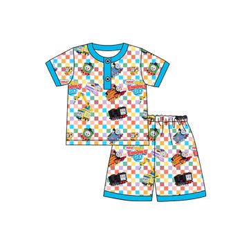 5.5 Cartoon Boy Plaid Suit