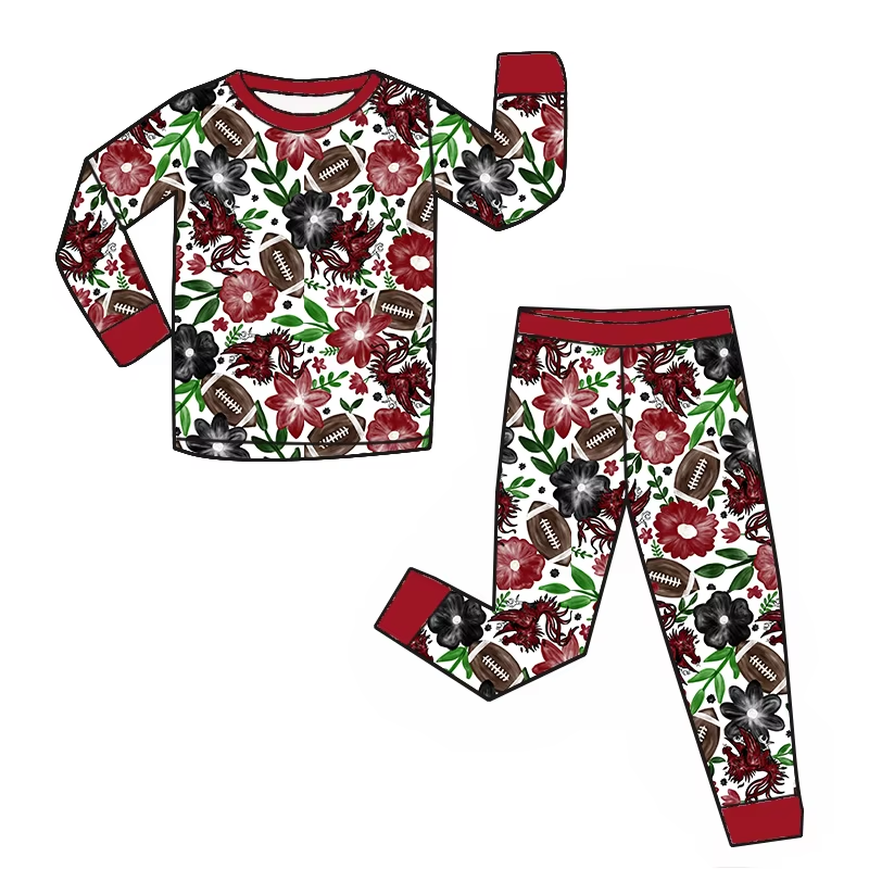 6.18 Flower Rugby Long Sleeve Suit
