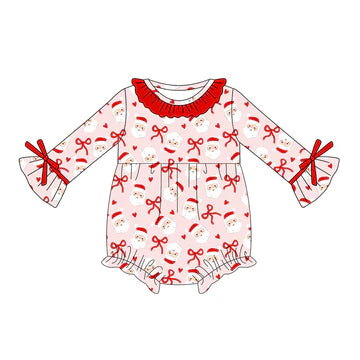 5.23 Santa Claus Bow Toddler Clothes