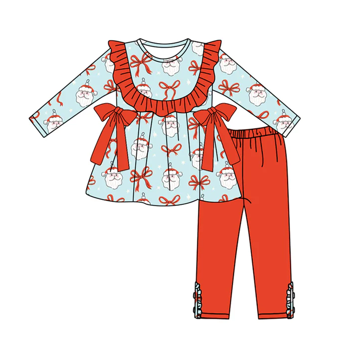 5.20 Santa Claus bow long-sleeved suit