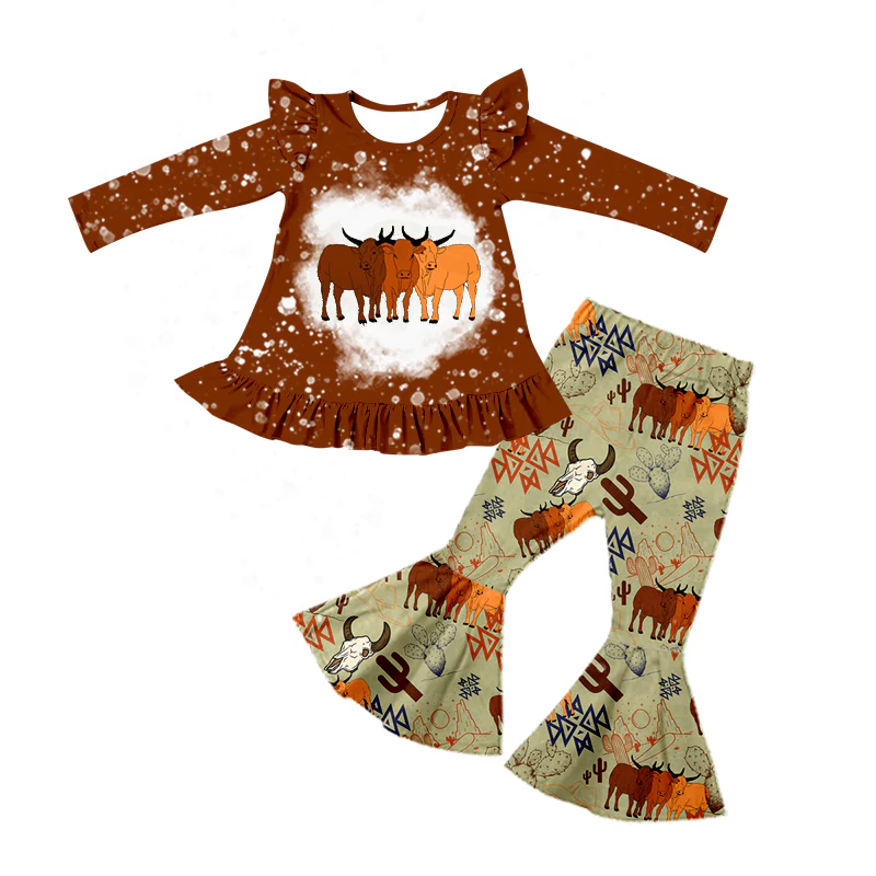 5.14 Bull head brown cactus girl suit