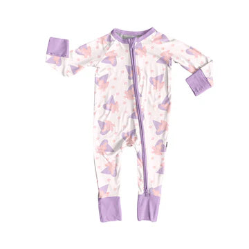 6.3 Purple zipper long-sleeved toddler clothes