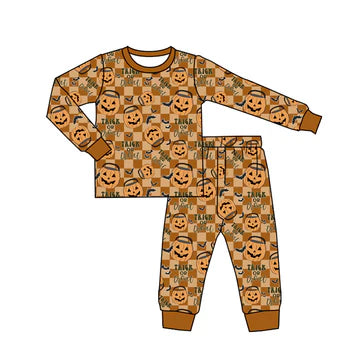 5.29 Halloween Pumpkin Long Sleeve Suit