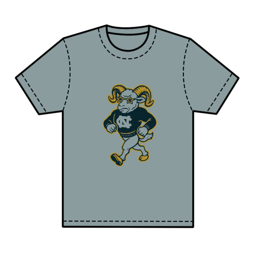 8.1preorder(moq 5) Baby Boys Gray Short Sleeves Goats CN Team Tee Shirts Tops